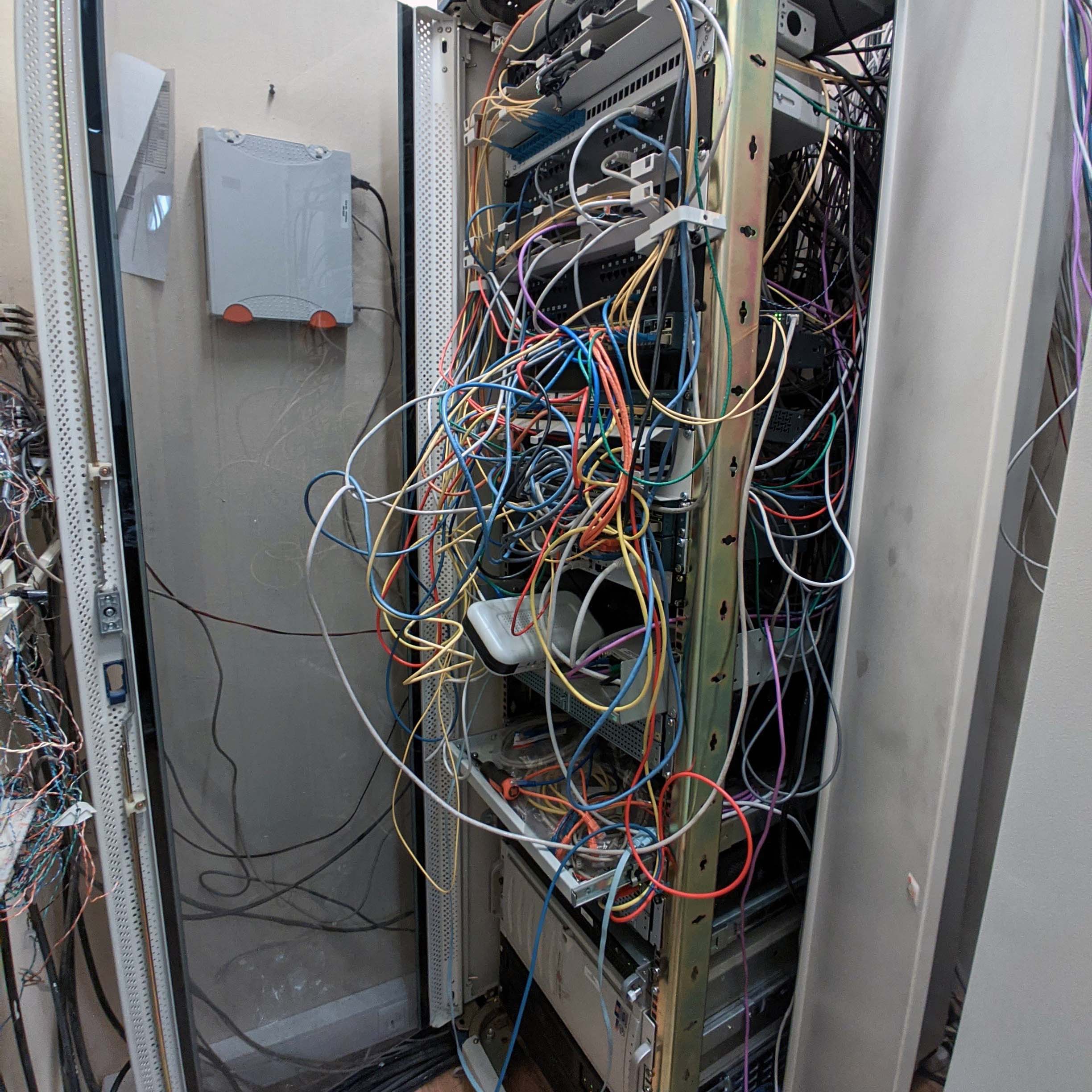 Server with old wires